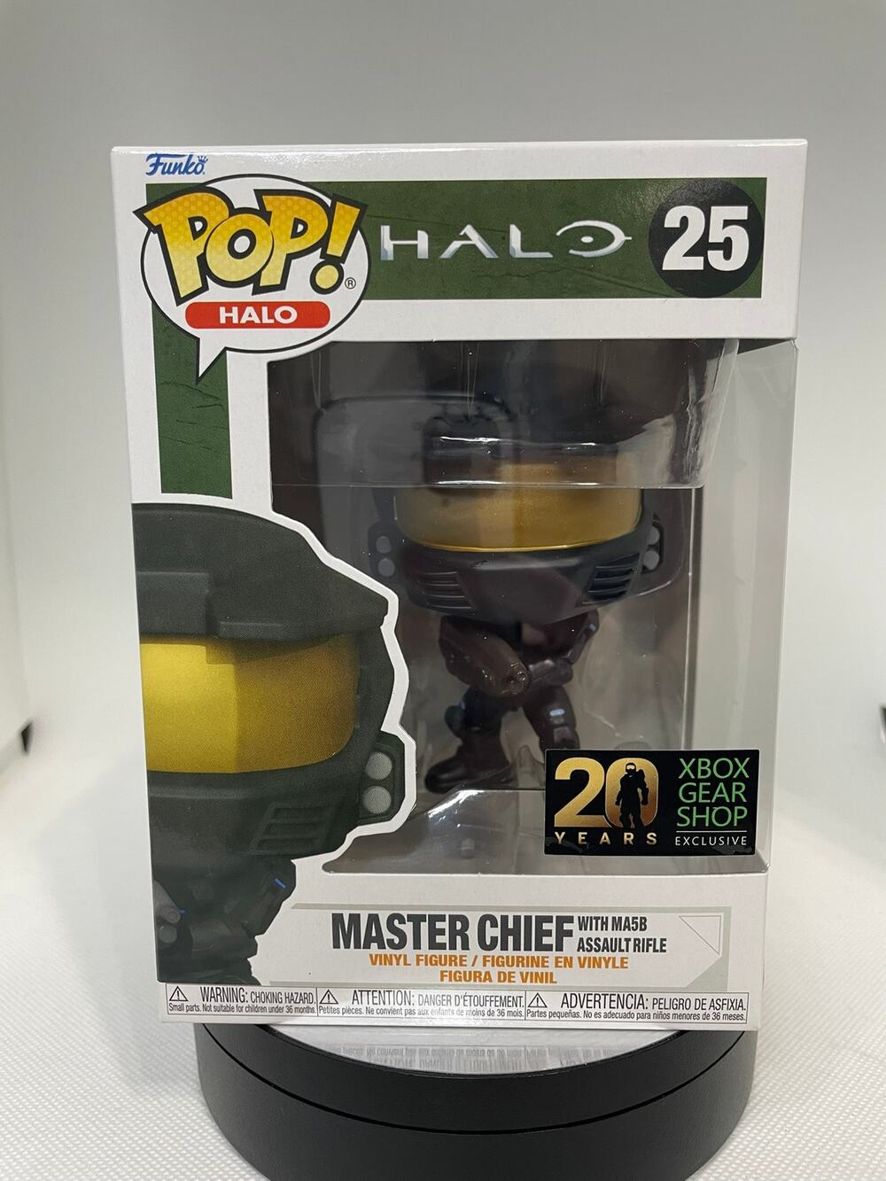 Funko Pop Master Chief with MA58 Assault Rifle 25 20 Year Xbox Exclusive
